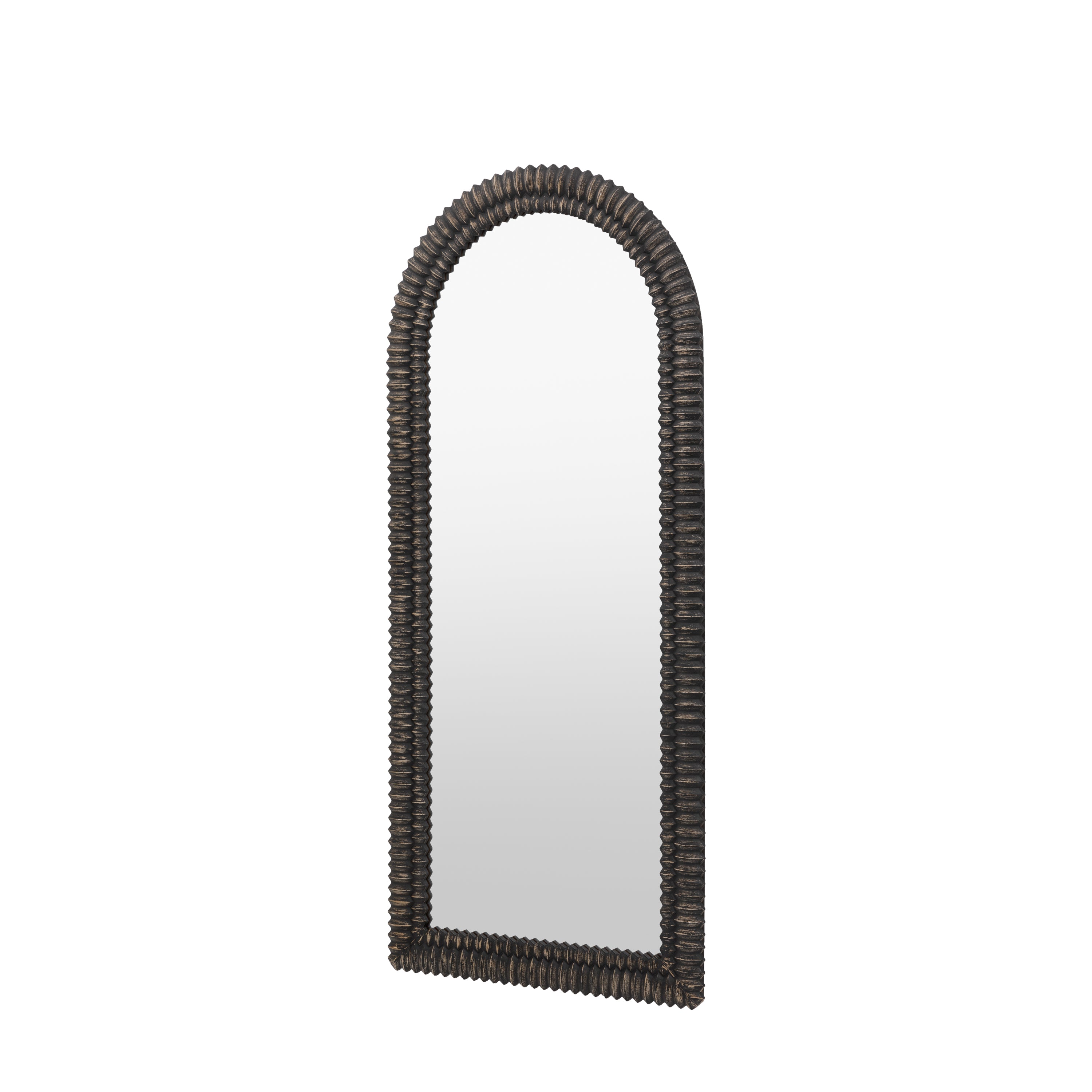 Chambery Arch Black Wash Full Length Leaner Mirror